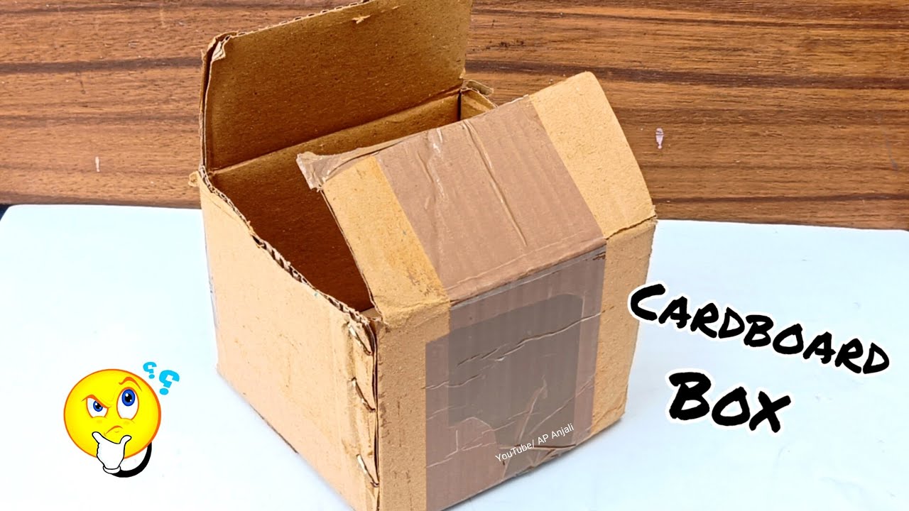 Easy Cardboard Box Craft / How To Recycle Cardboard At Home YouTube