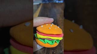 CLAY BURGER 🍔 MAKING #meherthecutepie #shorts #clay #claycraft #clayvedio