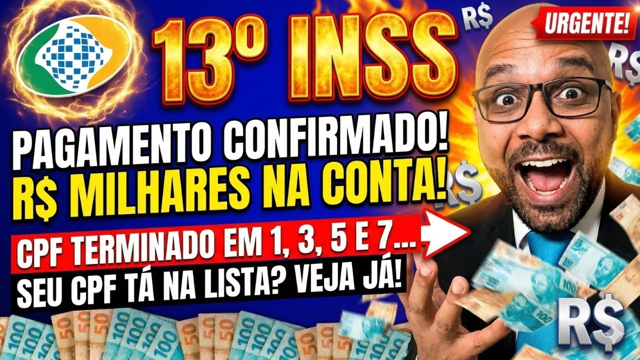 🤩13º SALÁRIO ANTECIPADO Primeira parcela veja CPF’s que recebem HOJE! #MEUINSS