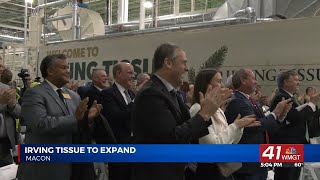 Irving Tissue in Macon announces $600 million expansion, creating 100 new jobs