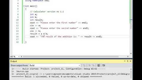 Lesson No 6- Making a simple "Calculator" in C++ (Urdu/Hindi)(2015)