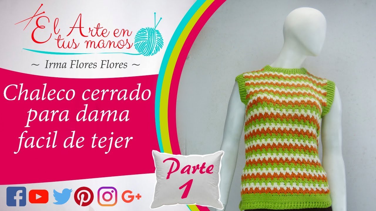 Chaleco FÁCIL a crochet para mujer ¡Paso a paso!! 