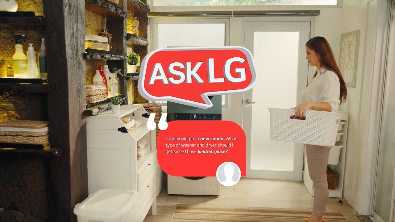 What type of washer and dryer should I get since I have limited space?  | AskLG