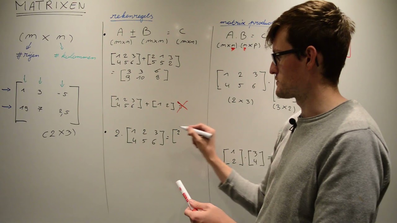 [Wiskunde] Rekenregels matrixen