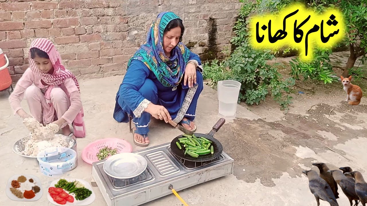 Sham Daily Routine Village Sham Ki Routine | Sham Ki Routine Tawa Fry Bindi | Village Sham ...