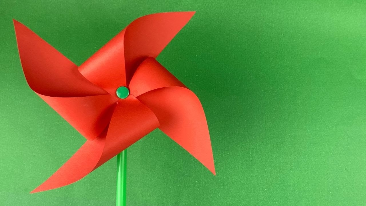 DIY Paper Pinwheel🌀| Step-by-Step Windmill Craft for Kids