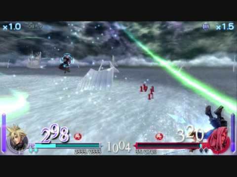 Final Fantasy Dissidia - Cloud VS Sephiroth Epic Battle
