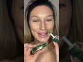 I tried out this sold out kylie jenner green gloss  