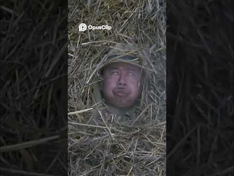 Soldier Hiding in Hay! Can He Escape? #shorts