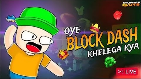 STUMBLE GUYS LIVE BLOCK DASH IN CUSTOM PARTY. PLAY WITH HAMZU. SERVER INW. VERSION 0.91.7