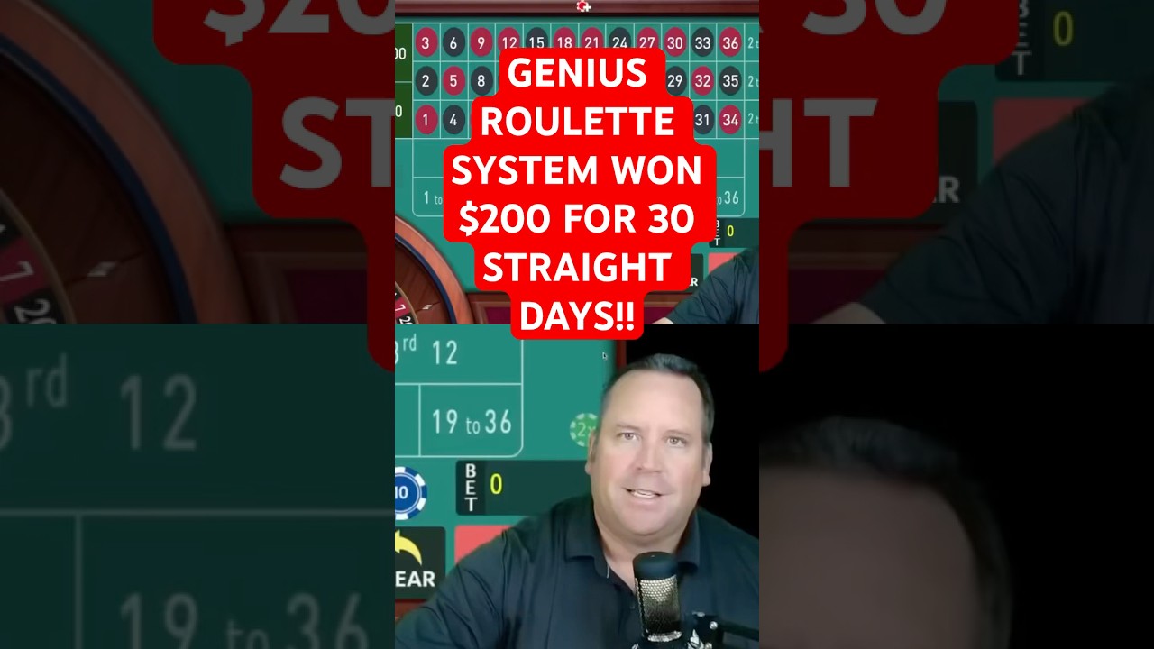 GENIUS ROULETTE SYSTEM HAS WON 30 STRAIGHT DAYS! 