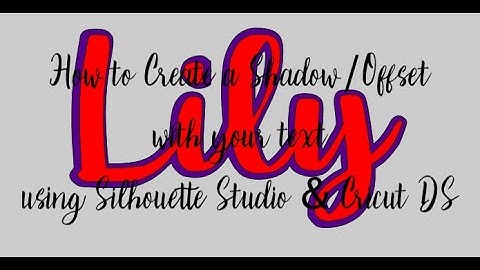 How to Create a Shadow/Offset for Text