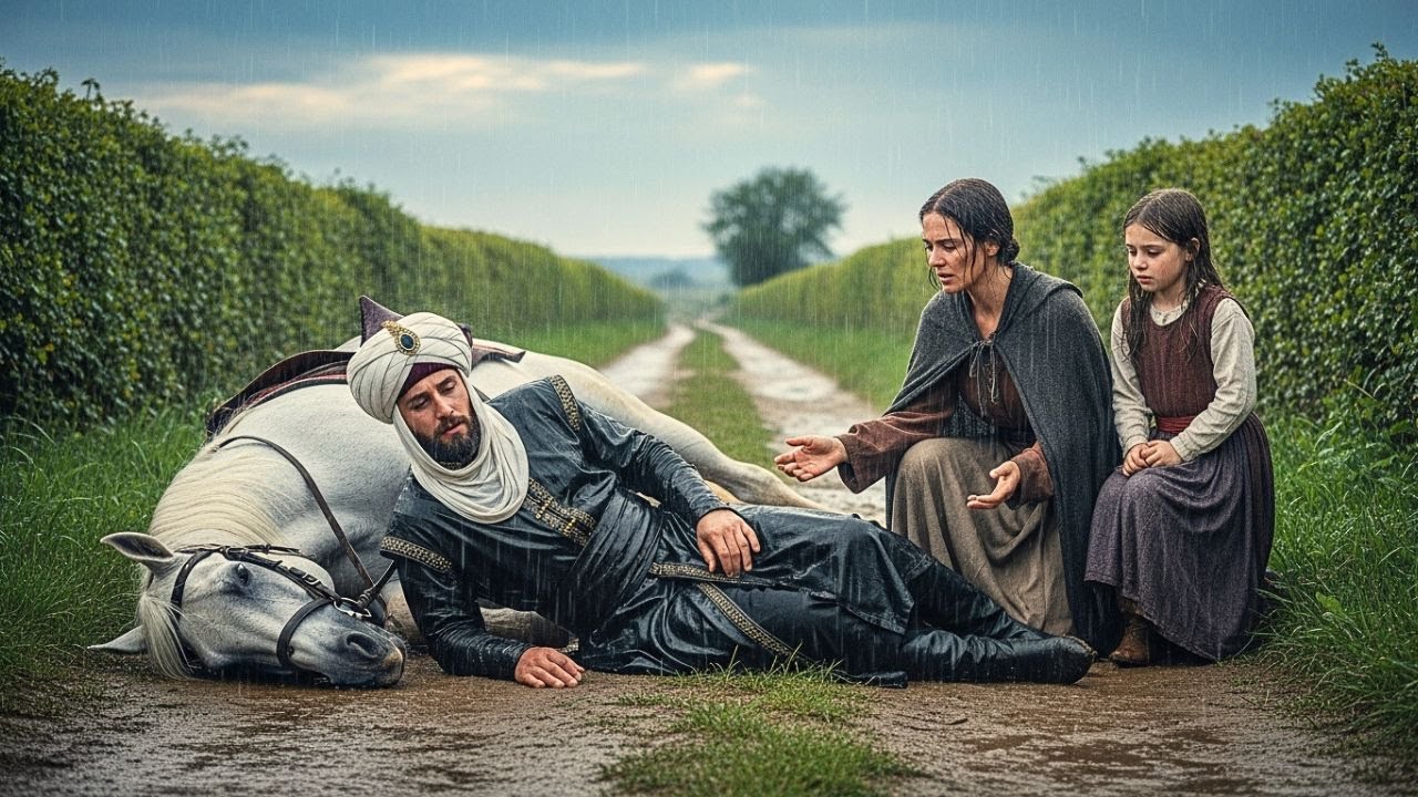 Viuda con una hija salva a un sultán herido en el camino, sin saber lo que el más poderoso haría…