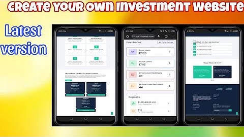 How To Make  Invo Lab investment Website With admin panel ll Free PHP Script