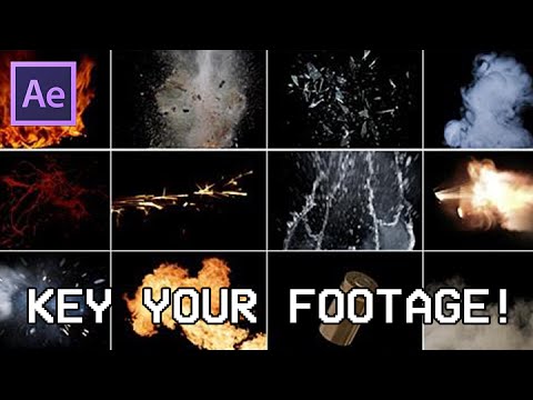 How to properly Key your Footage (Remove black background) Tutorial [After Effects]