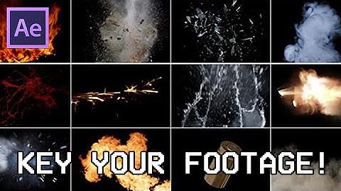 How to properly Key your Footage (Remove black background) Tutorial [After Effects]