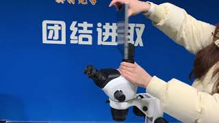 How to install LCD and digital camera on microscope