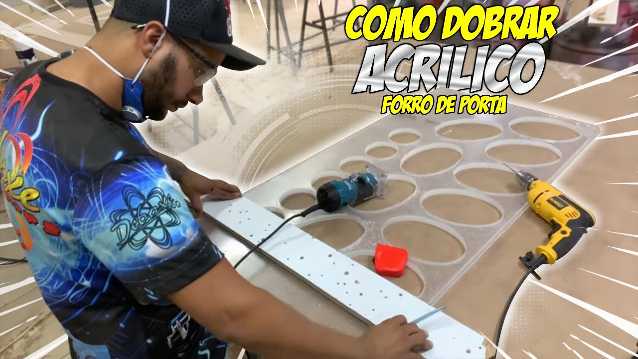 COMO DOBRAR ACRILICO FORRO DE PORTA