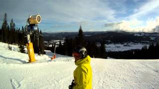 Trysil-17 mar 2012-early morning skiing in Høgegga-the slopes 70+75-DDA.