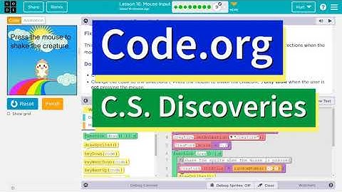 Code.org Lesson 17.7 Mouse Input | Tutorial with Answers | C.S. Discoveries Unit 3