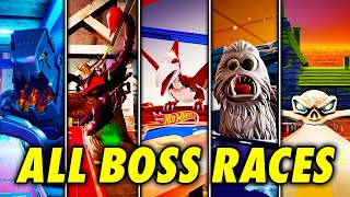 HOT WHEELS UNLEASHED - ALL 5 BOSS RACES