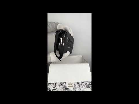 Сумка чоловіча через плече месенджер Діор сумка чорна планшетка Christian Dior сумка повсякденна, видео 1