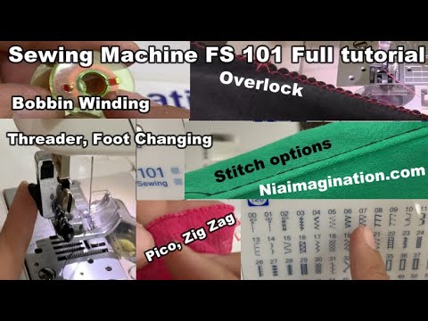 सिलाई मशीन Brother FS 101 full review step by step पूरी जानकारी (Hindi ...