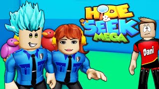 HIDE and SEEK Mega con los Polo de policias, pillando a Dani y Evan