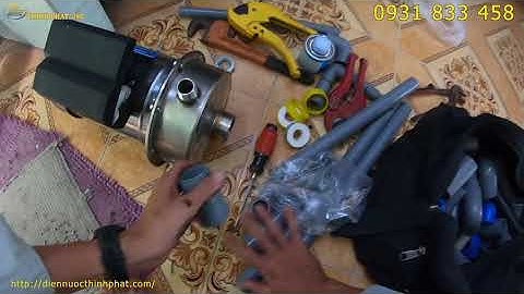 Máy bơm đầu kép hút giếng khoan Φ49 Nước cực mạnh - Máy bơm đầu kép inox - Điện nước thịnh phát