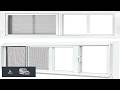 2 Pack Shed Windows 10"x 23" White Sliding Window Suitable for Chicken