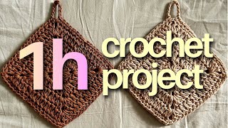 Perfect Beginner Crochet Project | Cute Potholder Design