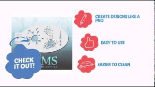 Bad Ass Mini Stencils - Splatters (BAM1017) - ClownAntics.com