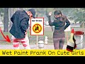 Wet Paint Prank on Cute Girls @That Was Crazy