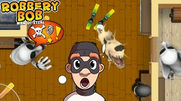 Robbery Bob 2 | Angry Dog Costume Vs Mario Ghost | Part 11