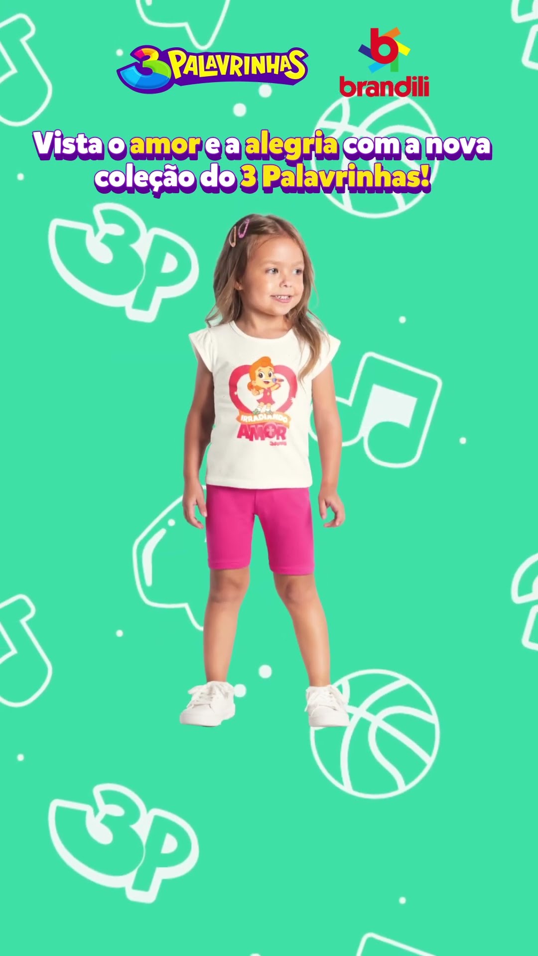 A coleção de roupas que diverte e contagia! Conheça a parceria entre 3 Palavrinhas e Brandili!