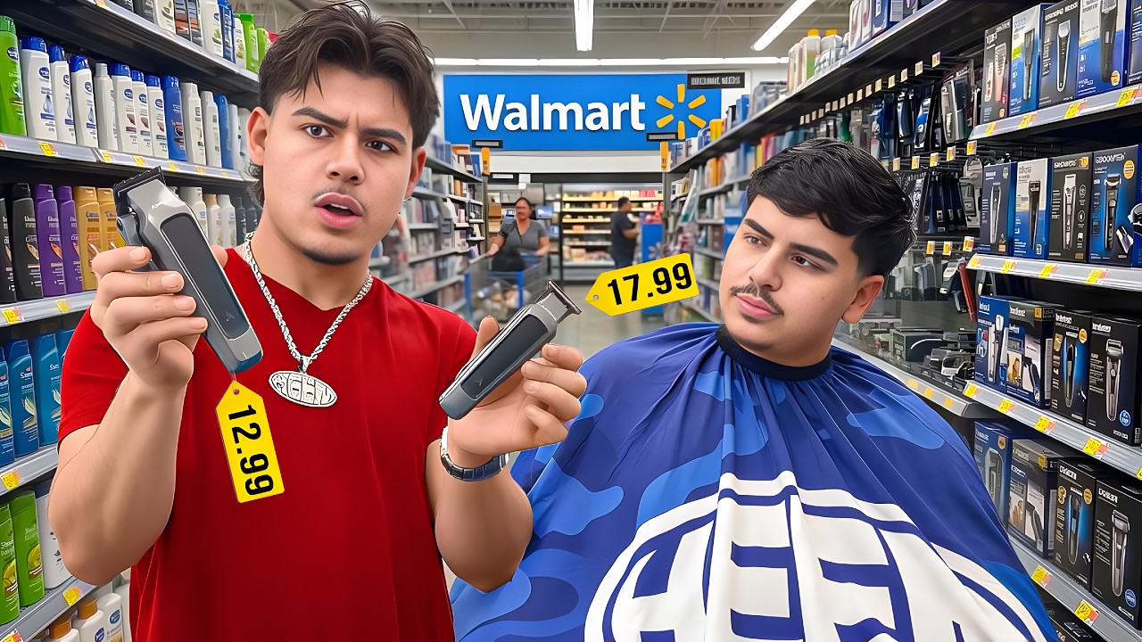 I BOUGHT THE BEST BARBER KIT AT WALMART!
