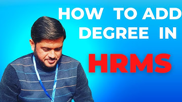 How to add qualification in HRMS profile| HRMS men apni degree kesy add kren