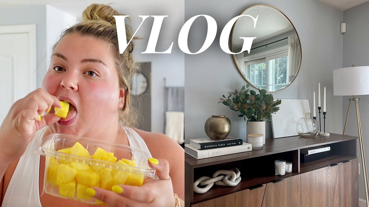 BACK HOME, GROCERY HAUL + HOME DECOR | VLOG