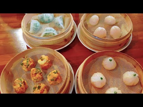 Seo Du San Dim Sum Dumplings in Jamsil, Korea - Crystal dim sums and Lucky bag dim sum.