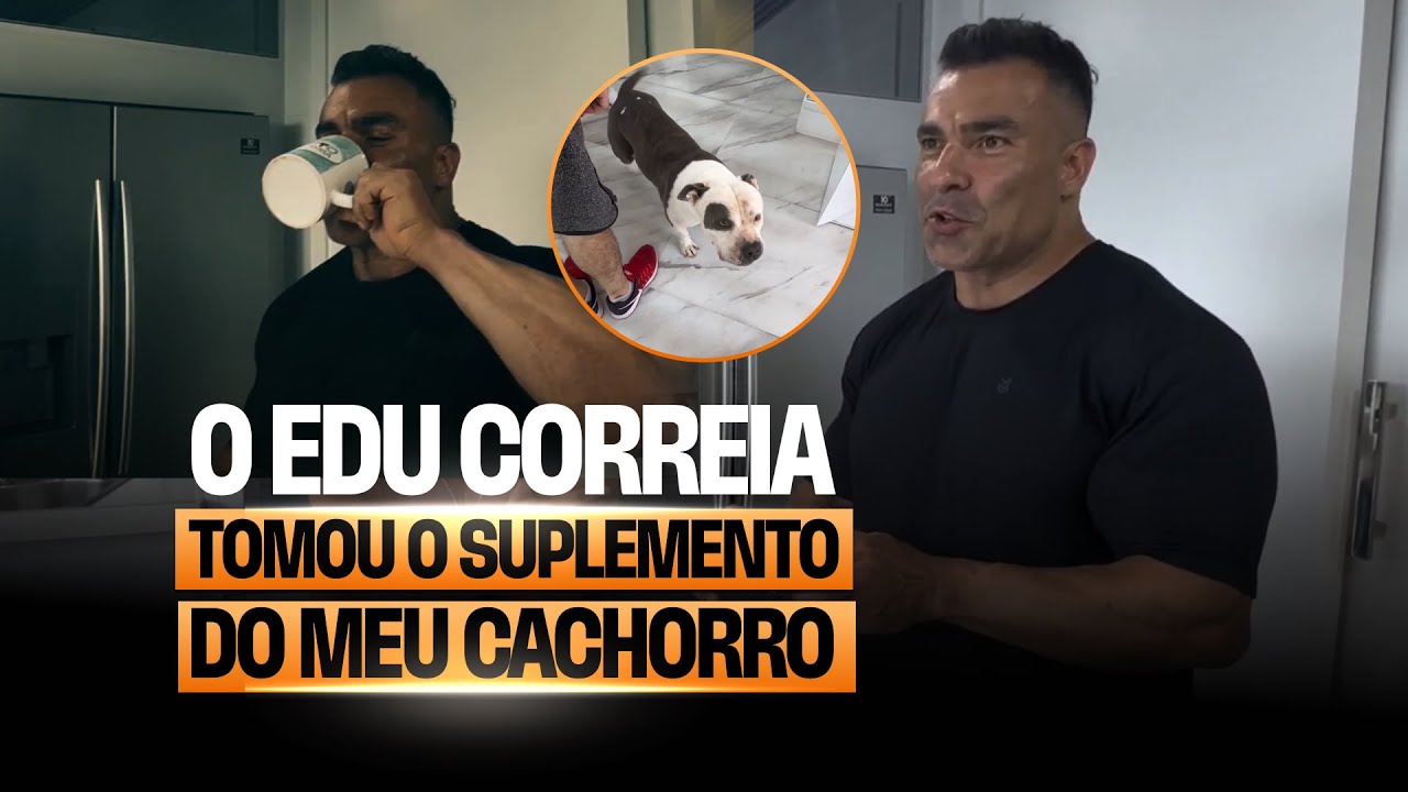 O CORREIA TOMOU O SUPLEMENTO DO MEU CACHORRO 😂