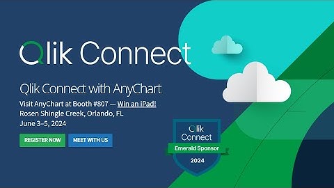 Qlik Connect, Booth 807: Meet AnyChart Extensions for Qlik Sense & Win an iPad
