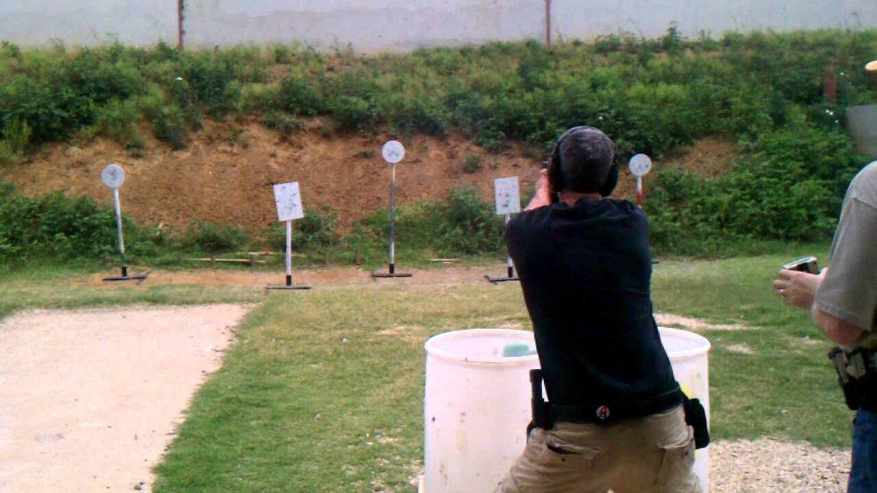 Ryan Wilks Shooting steel at Dallas Pistol Club 05/10/11