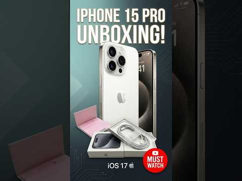 ​iPhone 15 Pro Max Unboxing & Setup 📱🤍 #Shorts #iphone15 by 💎 ʜᴜꜱɴᴀɪɴ ᴇᴅɪᴛᴏʀ