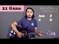 Chord gampang 21 guns  green day by arya nara tutorial gitar untuk pemula