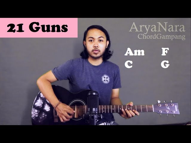 Chord Gampang (21 Guns - Green Day) by Arya Nara (Tutorial Gitar) Untuk Pemula class=