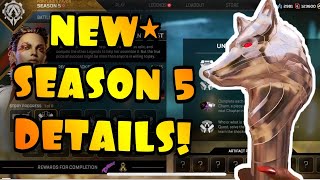 New Season 5 Details! Full Season 5 Gameplay Trailer Breakdown! Apex Legends!