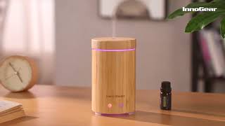InnoGear Upgraded Real Bamboo Essential Oil Diffuser