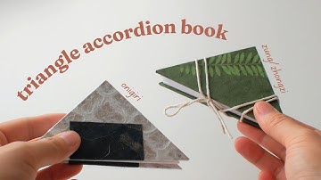 TUTORIAL: triangle accordion book! Today