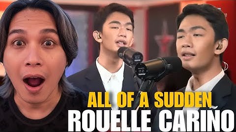 ROUELLE CARIÑO - All of A Sudden | Sessions with Brian Yamsuan | REACTION