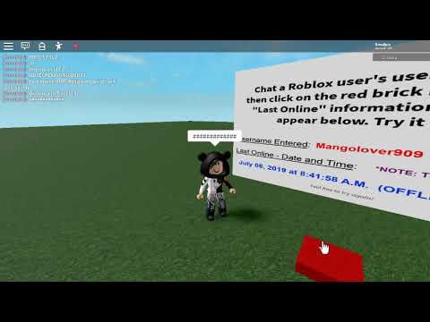 Being a creep and seeing when people where last online (ROBLOX) - YouTube